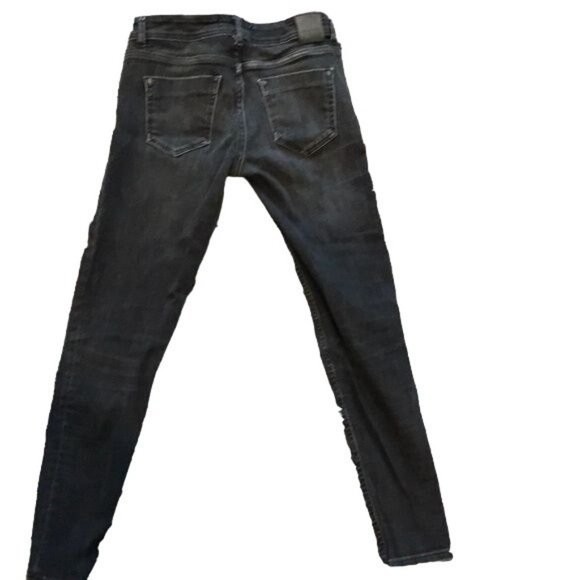 ZARA Z1975 Denim Distressed Skinny Jeans Sz 4 - Picture 2 of 5